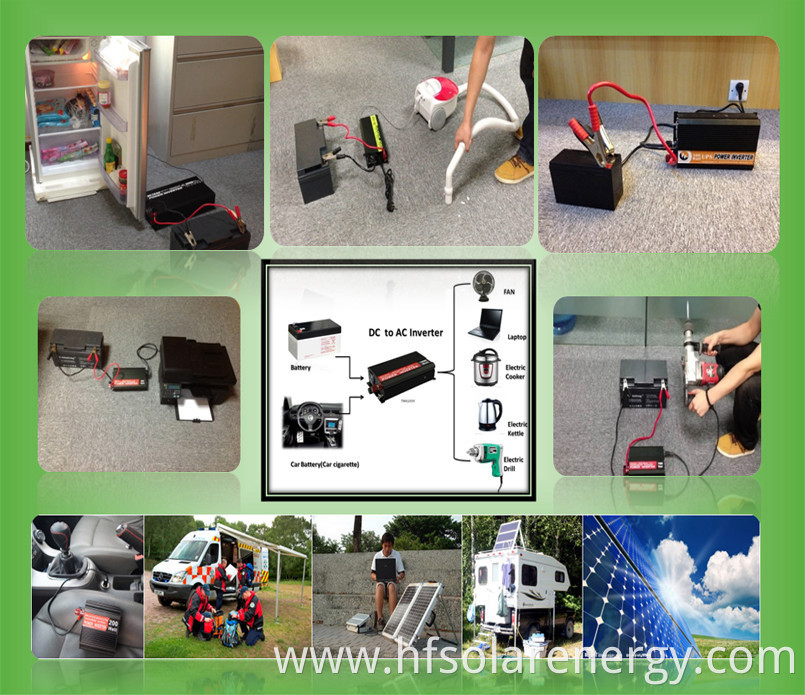 Solar power inverter 1200w DC 12v 24v to AC 110V/220V power inverter low price car inverter for home